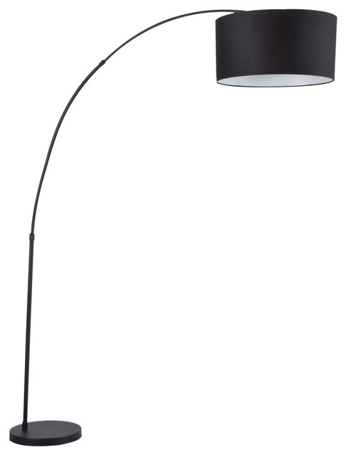 Lumisource Salon Floor Lamp With Black Base And Shade