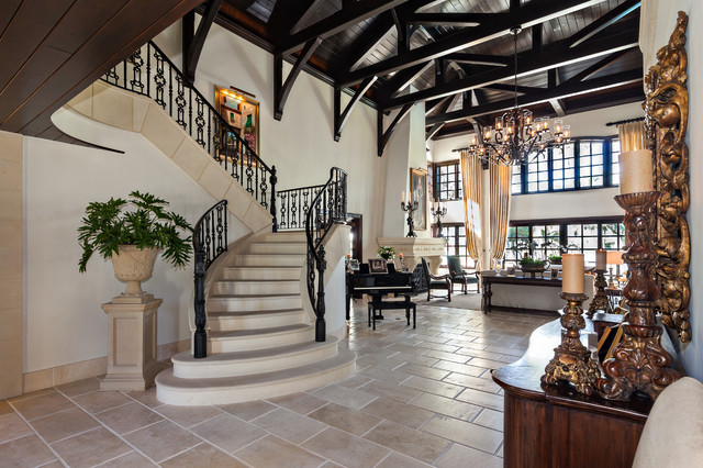 Onshore Custom Home Jupiter Island mediterraneen-salon