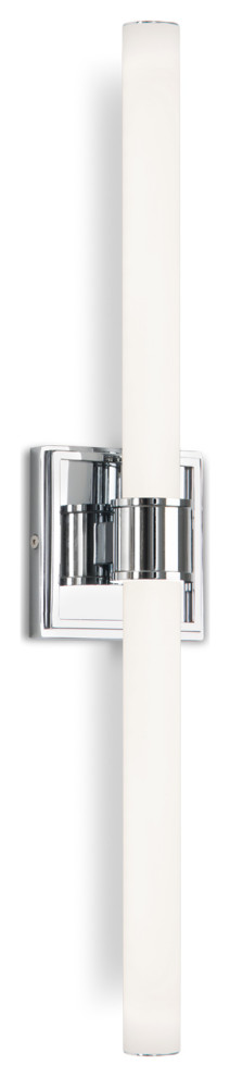 Rona Bathrrom Light Fixture, Chrome - Transitional - Bathroom Vanity ...