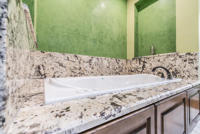 Delicatus White Granite Bathroom Countertops Traditional