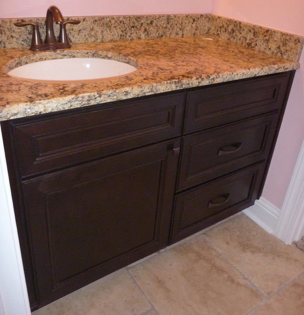 Full Overlay Flat Panel traditional-bathroom
