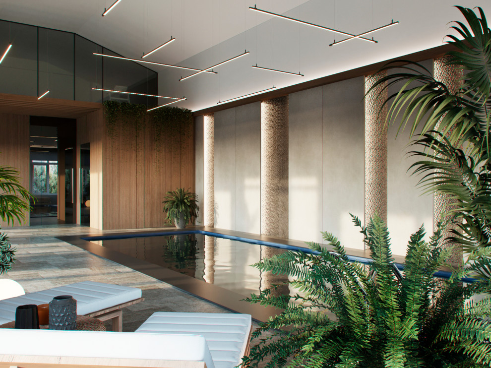 терьер бассейна в частном доме