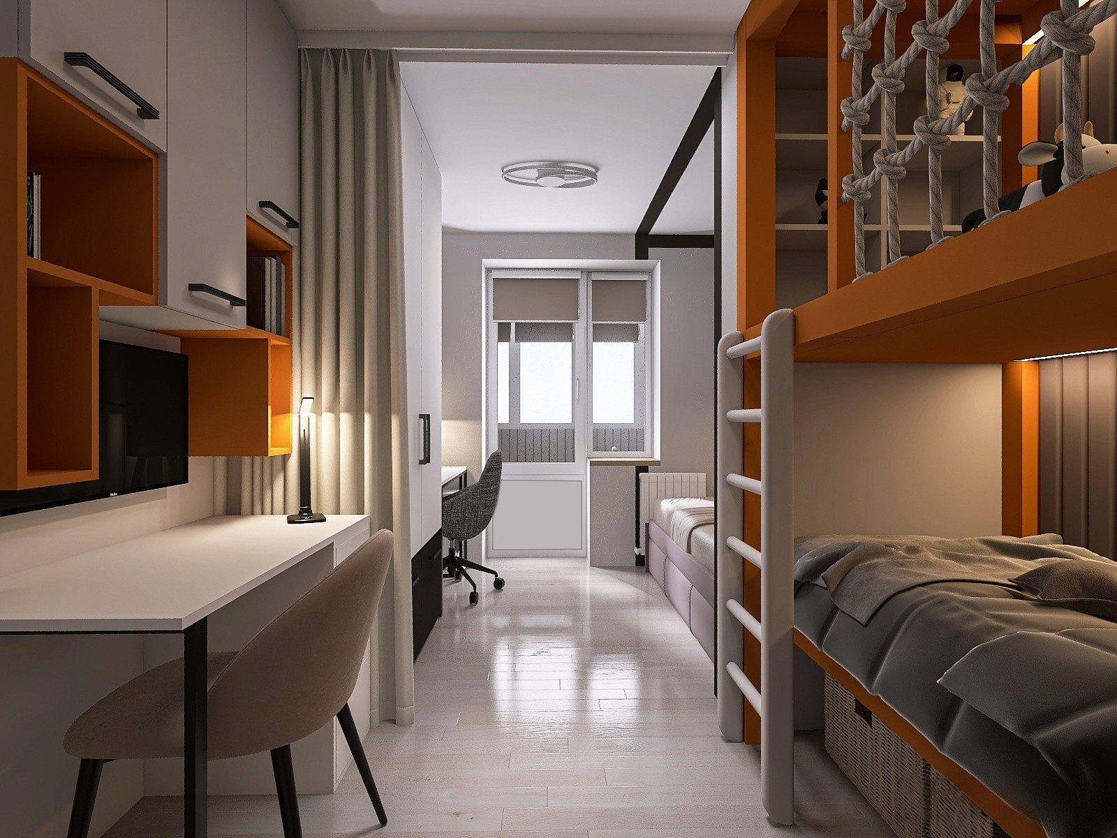 Детская комната для мальчиков 15лет и 4 года