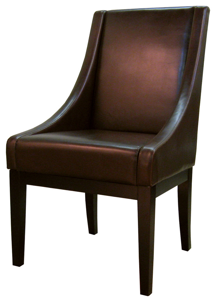 Houston Bonded Leather Chair, Mocha