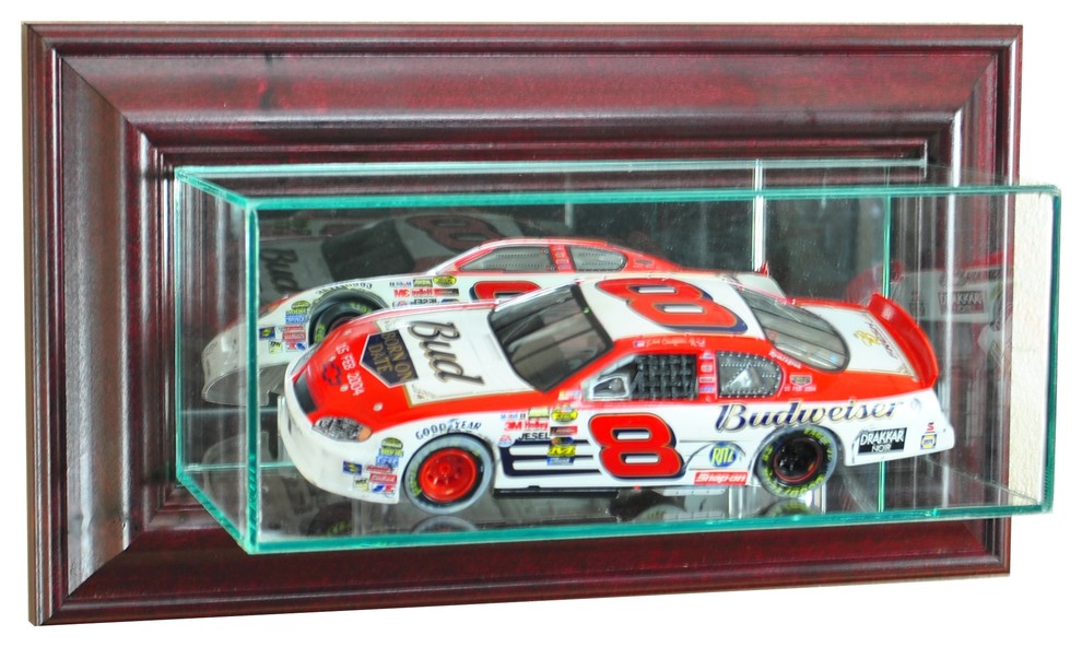 Wall Mounted 1/24th NASCAR Display Case Traditional Display And