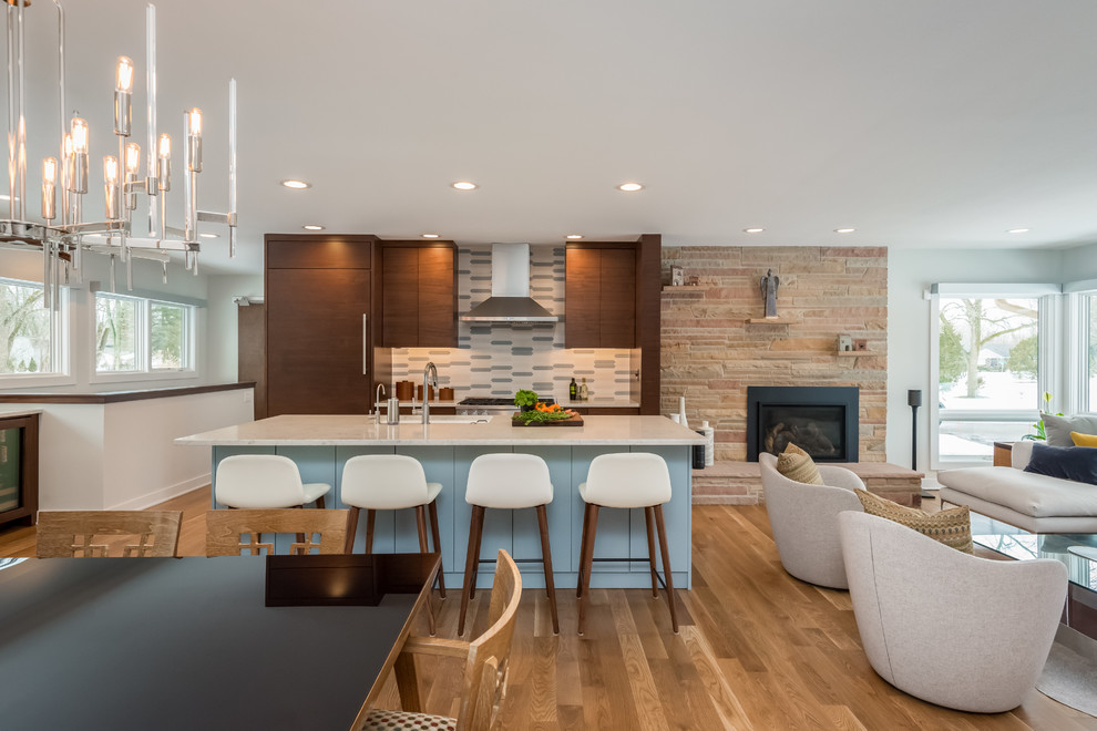 Mid Mod Remodel in River Hills - Midcentury - Kitchen - New York - by ...
