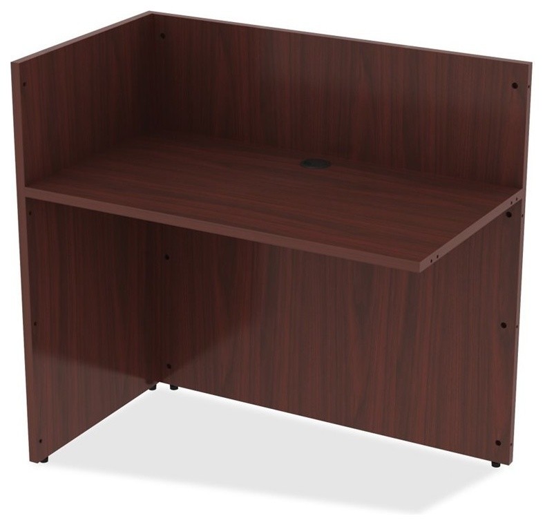 Lorell Reception Desk, Edge, 42"x24"x41.5" Transitional Desks And