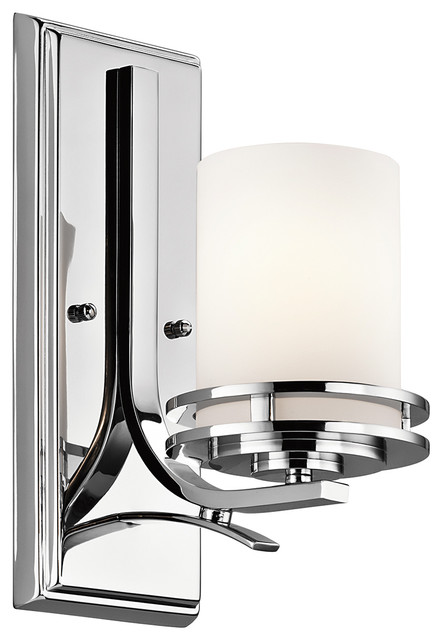 Elegant Bathroom Wall Light , Polished Chrome