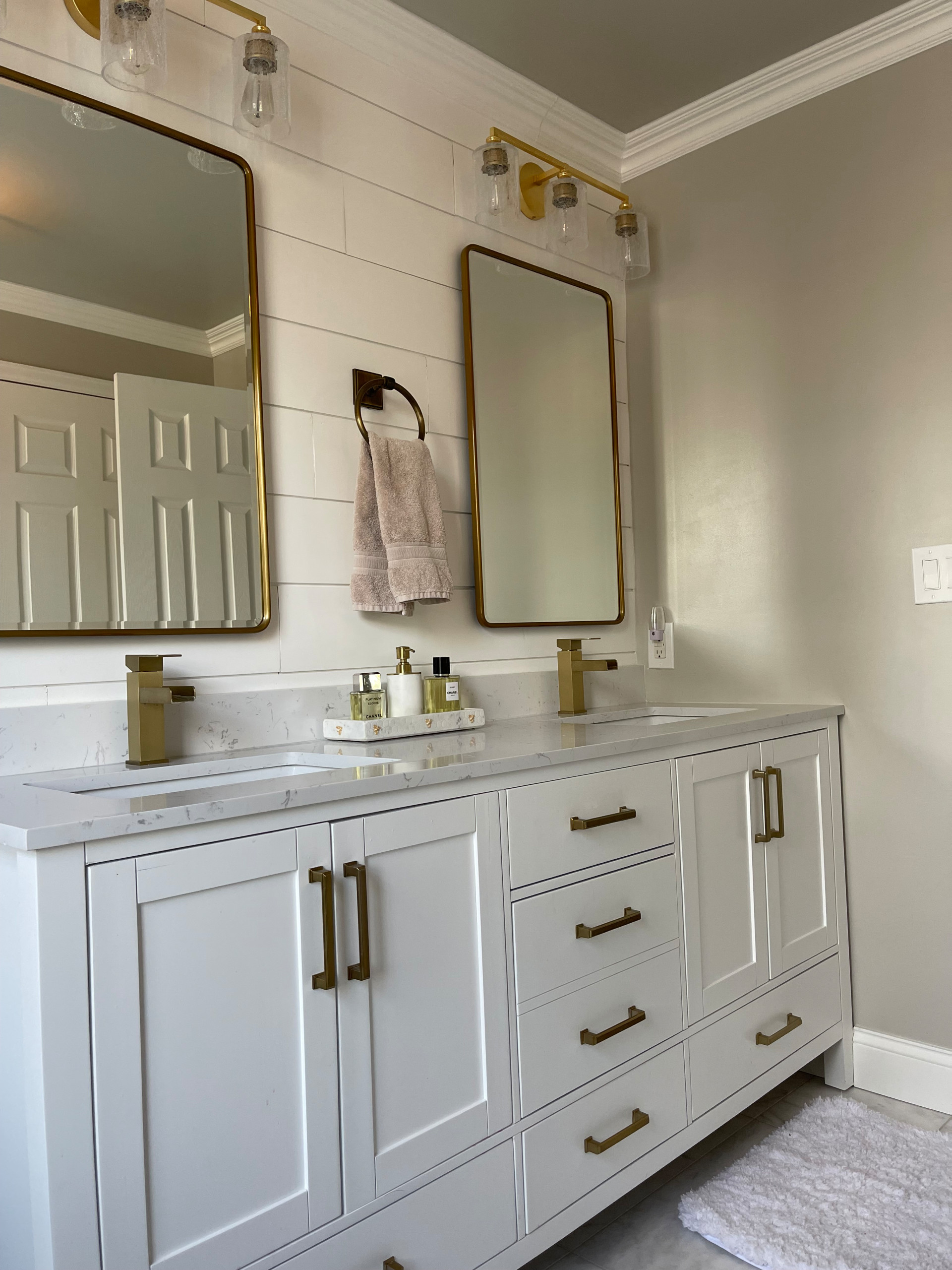 Bathroom - french country bathroom idea in Denver