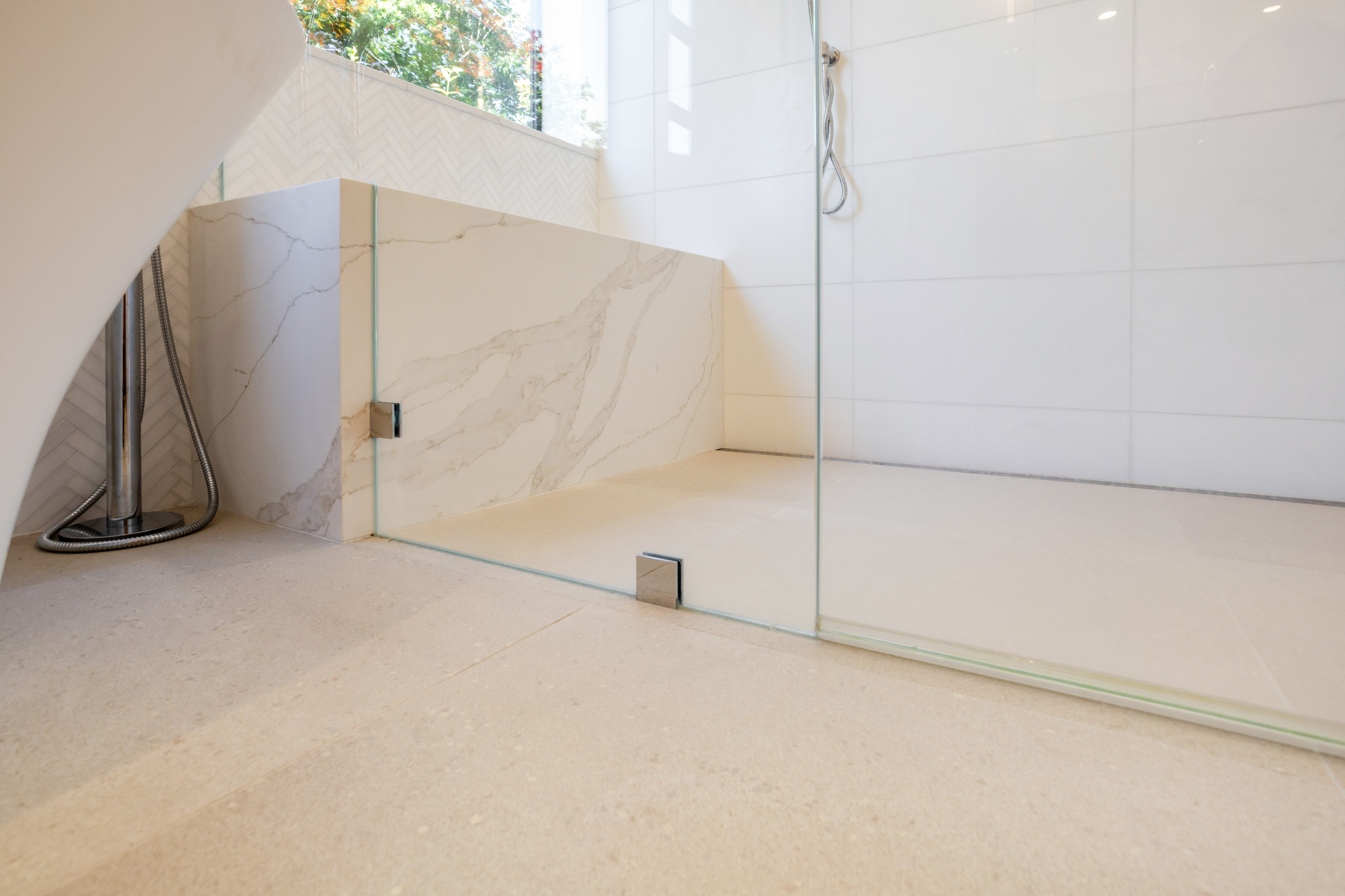 Marble & Oak Bathroom
