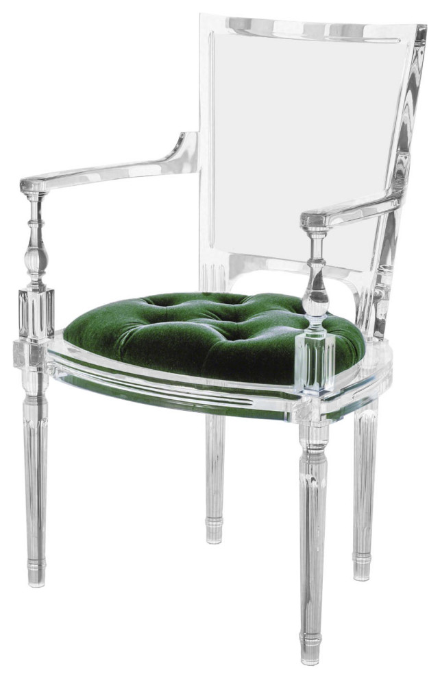 clear acrylic arm chair