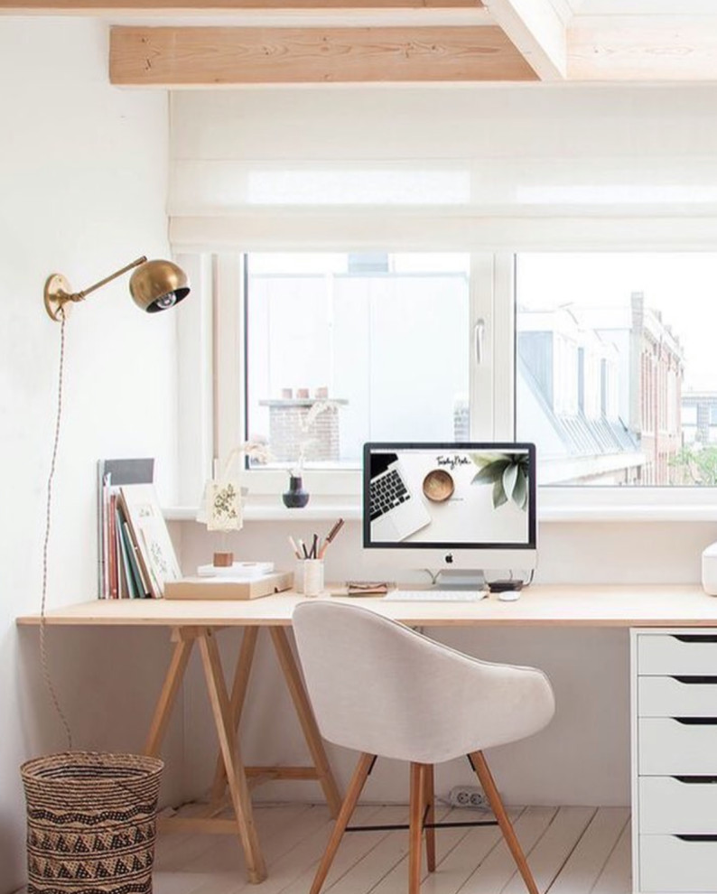 Inspiration for a scandinavian home office in Sydney.