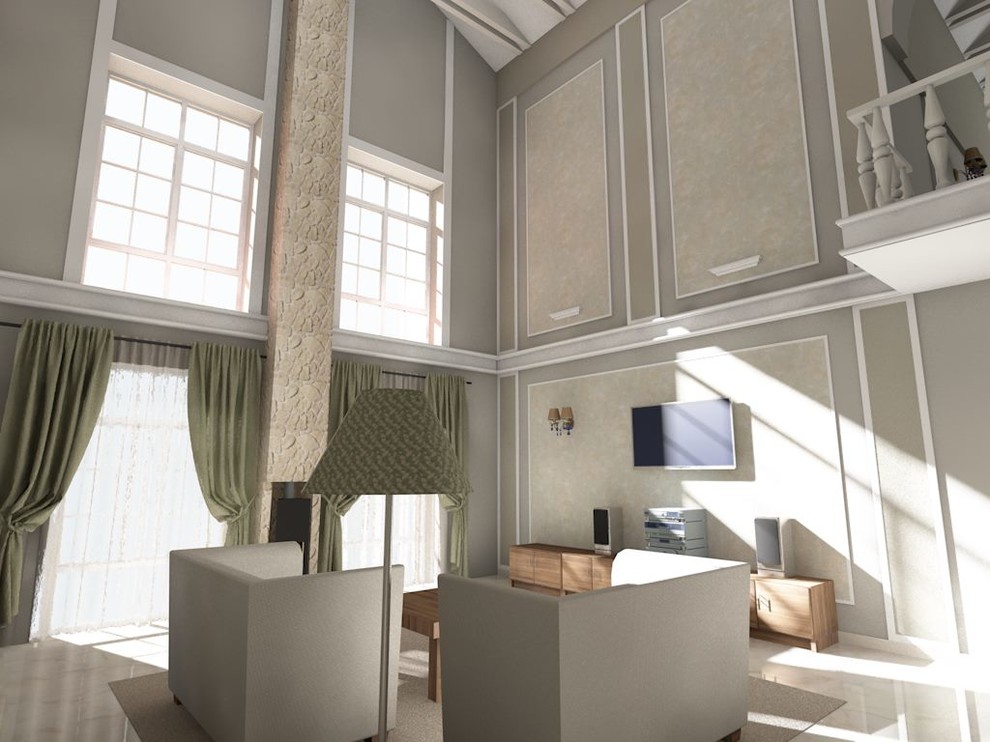 Интерьер коттеджа в классическом стиле