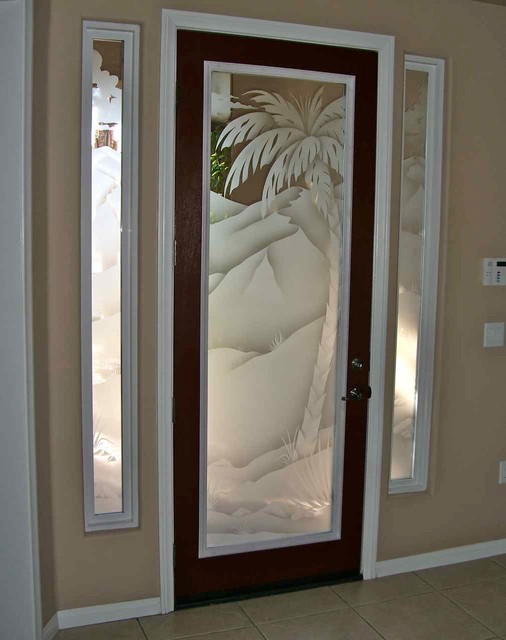  Glass  Doors  Frosted  Glass  Front  Entry Doors  PALMS 2D 