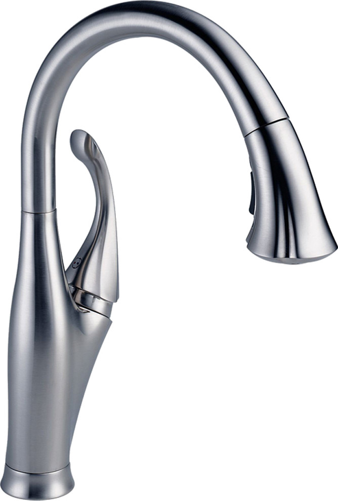 Delta 9192-AR-DST Arctic Stainless Addison One Handle Pulldown Kitchen Faucet