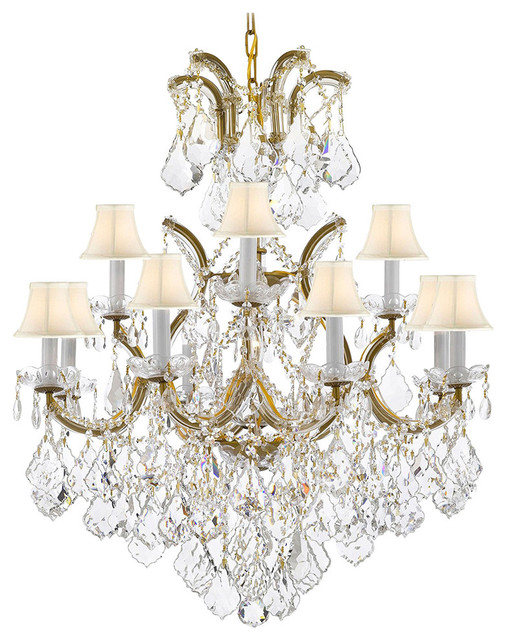 Empress Cut Crystal Chandelier With Luxe Crystal Traditional