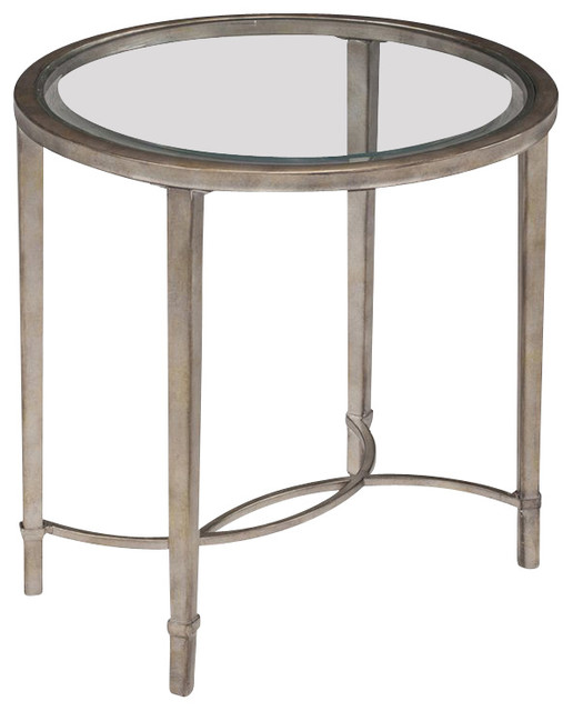 magnussen copia end table in antique silver - transitional - side magnussen copia end table in antique silver - transitional - side
