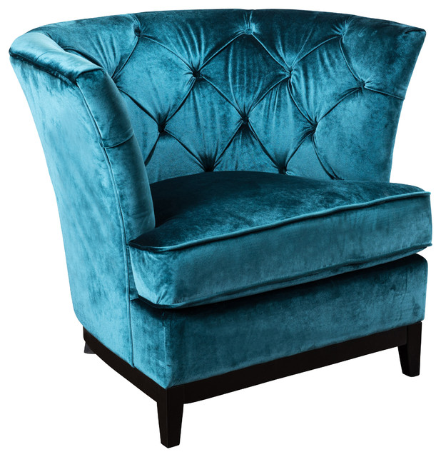 Gdfstudio Anabella Fabric Tufted Sofa Chair View In Your Room Anabella Sofa Chair Teal Blue Midcentury Armchairs And Accent Chairs