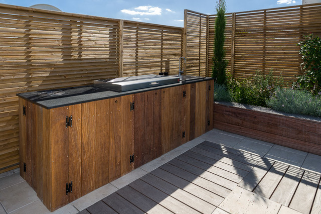 R&eacute;novation d'un appartement &agrave; Neuilly contemporaneo-terraza-y-balcon