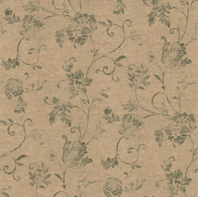 Modern Non-Woven Wallpaper For Accent Wall - Floral Wallpaper 23558, Roll