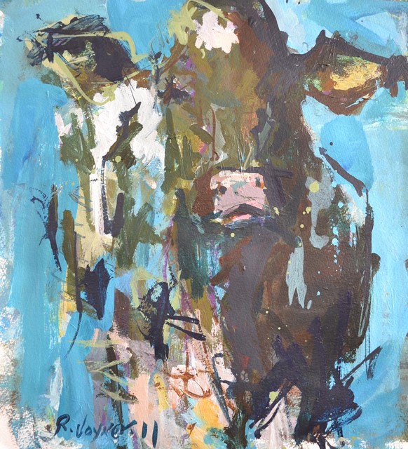 Abstract Cow Artwork