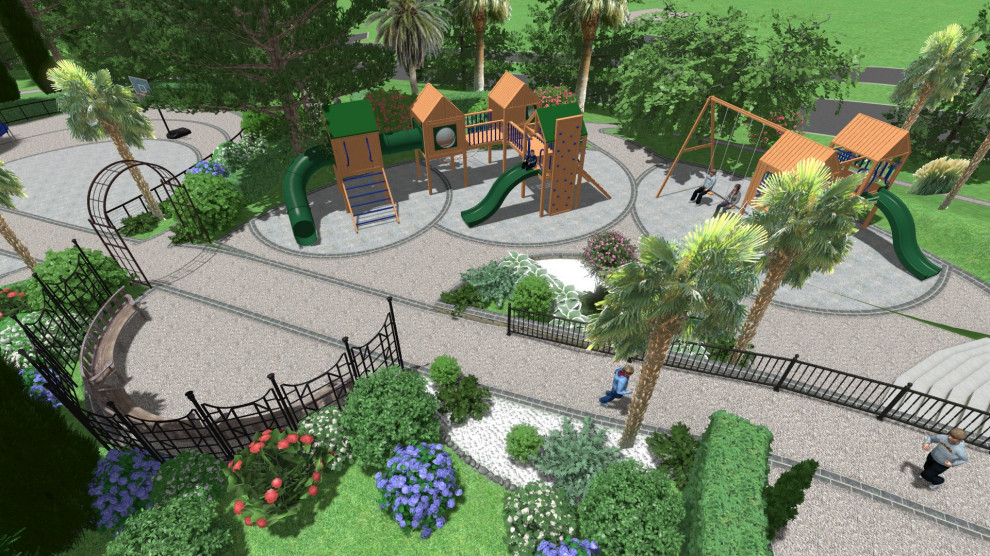 Детская площадка для санатория.