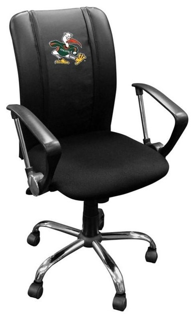 University of Miami Hurricanes Curve Task Chair