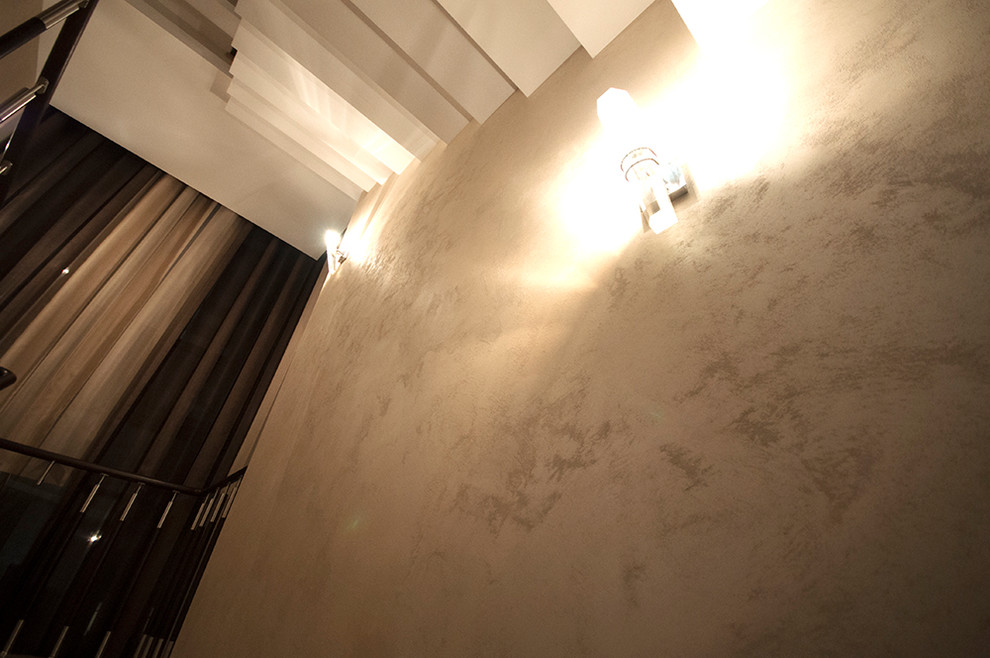 Частная квартира- отделка "Итальянская декоративная краска с эффектом песчаника"