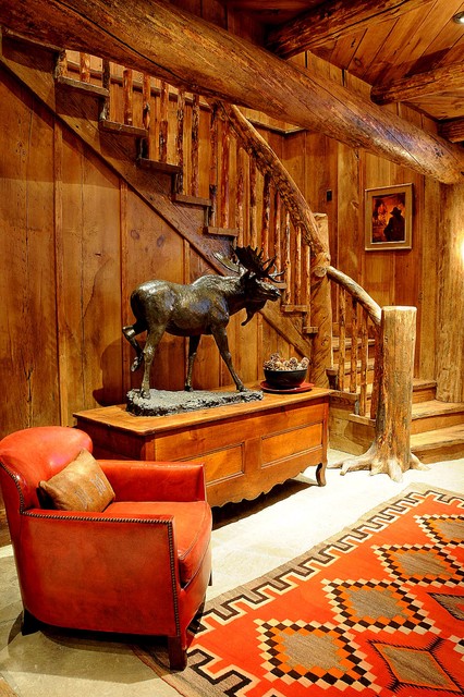 Rustic Basement rustikt-kaelder
