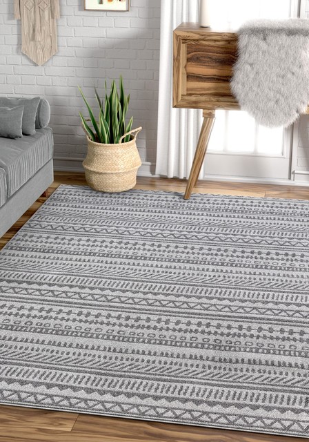 Well Woven Verona Easton Vintage Modern Geometric Grey Area Rug Scandinavian Area Rugs By Well Woven