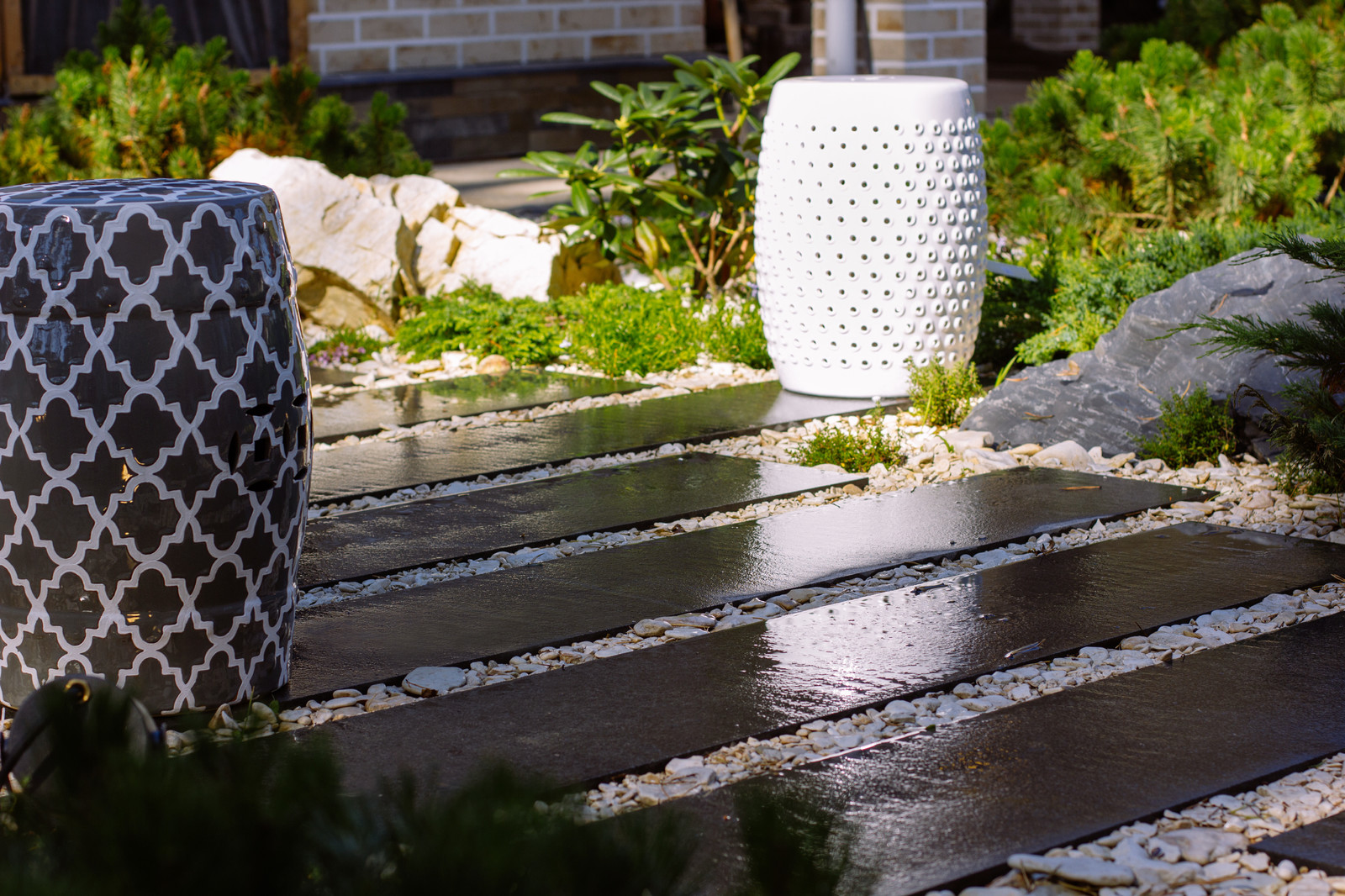 Сад в ''Охтинском парке''.