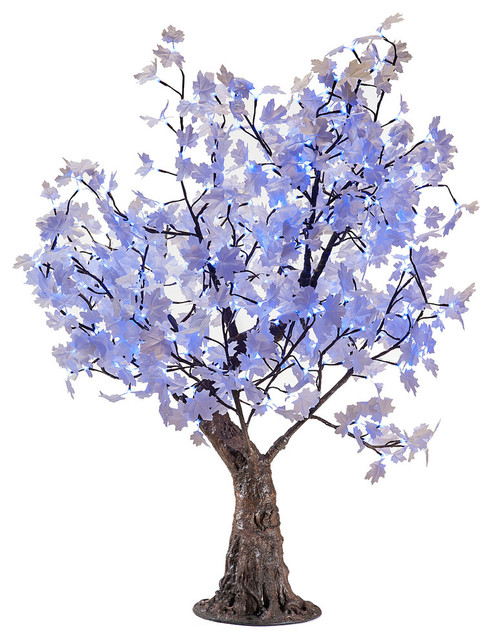 Led White Maple Tree Contemporary Artificial Plants And Trees By Illuminated Decor