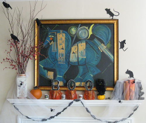 Budget-Friendly DIY Project: Halloween-Inspired Mantel