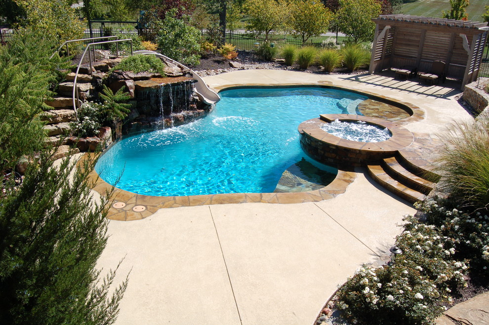 Traditional pool in Kansas City.