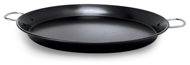 SOL 16" Paella Pan Carbon Steel, Black