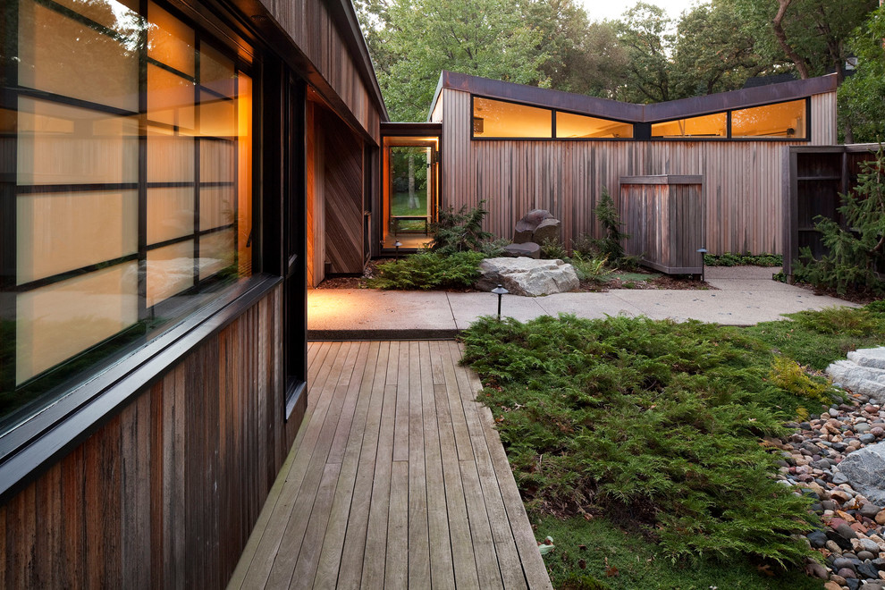 Inspiration for a contemporary exterior in Minneapolis.