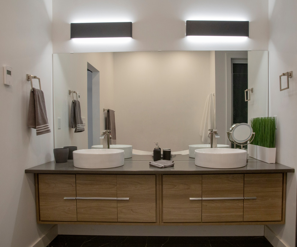 Trendy home design photo in Edmonton