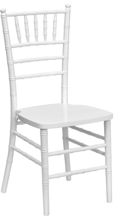 Flash Elegance Supreme White Wood Chiavari Chair