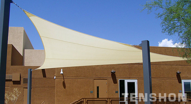 White Shade Sail modern-haeuser