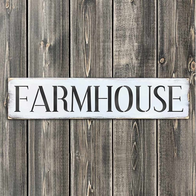 Old Farmhouse Sign Stencil, DIY Rustic Decor, Small