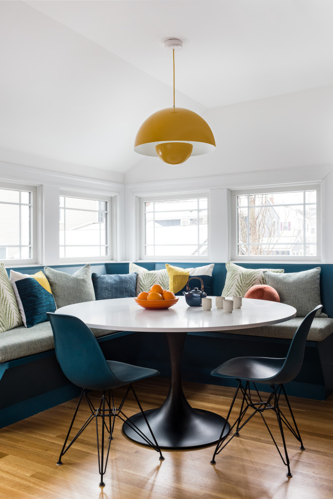 Transitional dining room photo in Boston