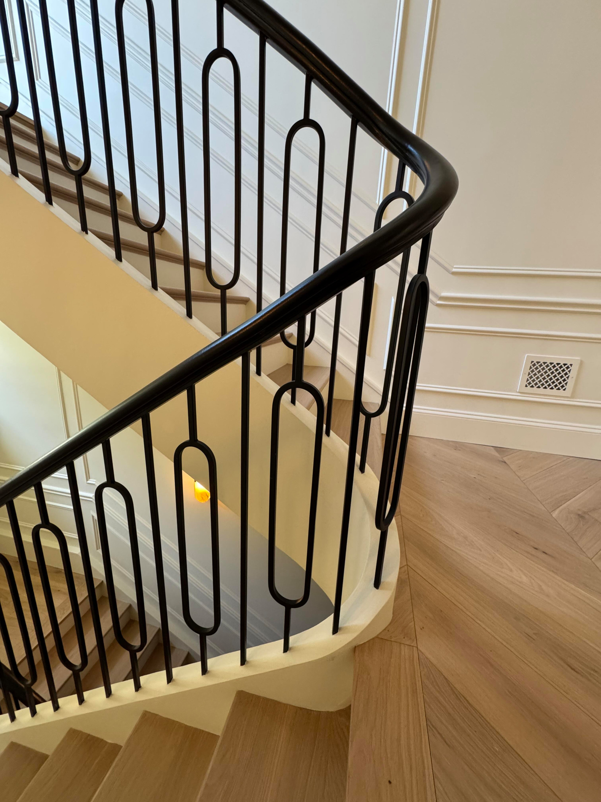 134_Stunning Straight Stair with an Elliptical Twist, McLean, VA 22101