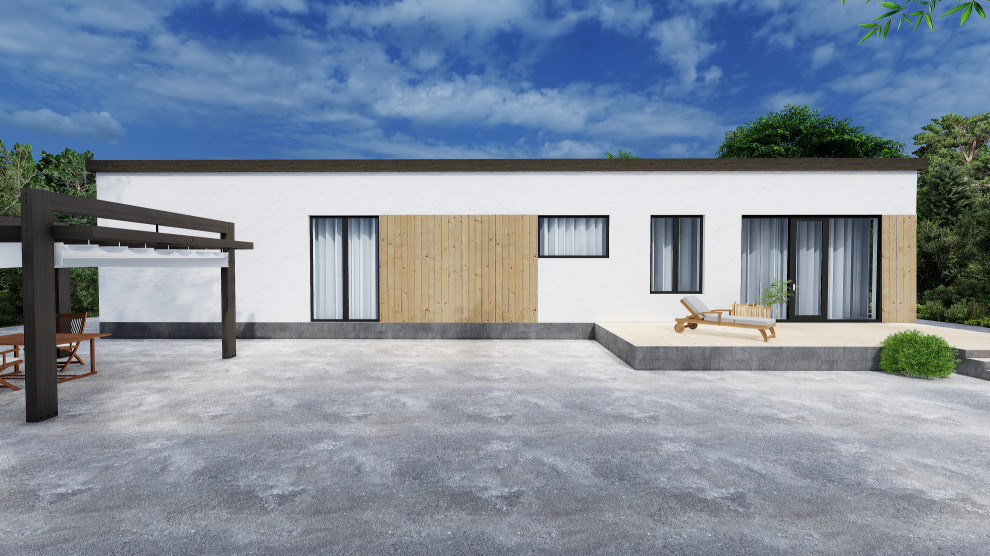 Индивидуальный одноэтажный жилой дом