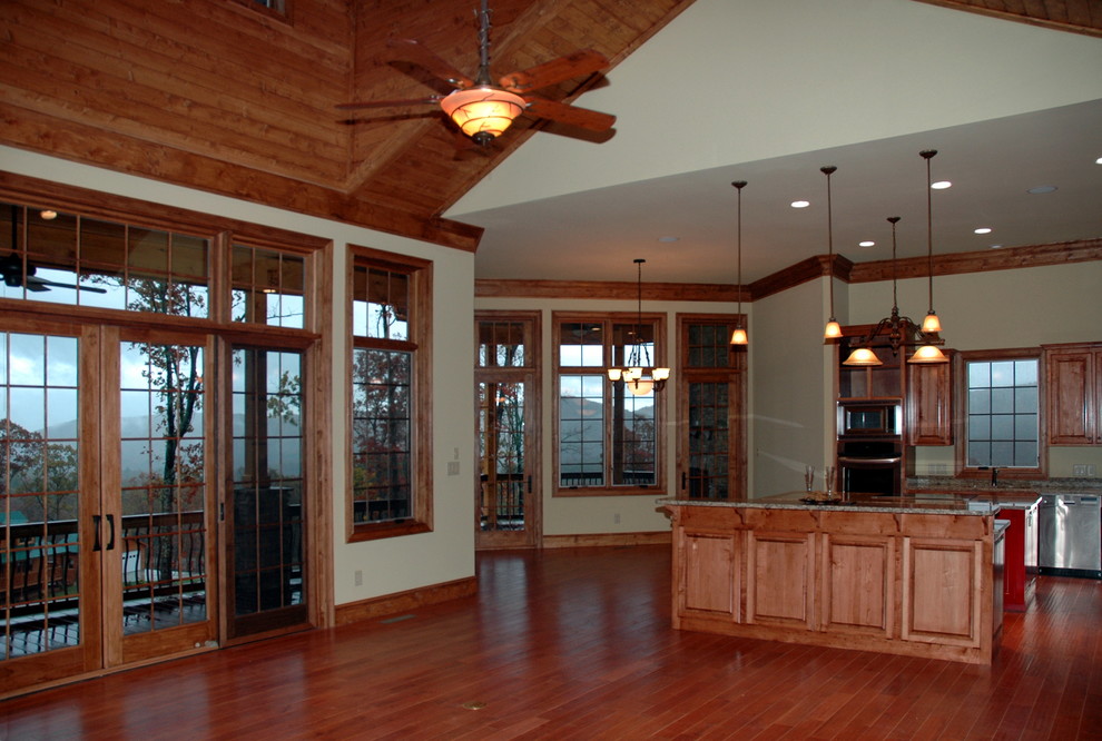 Mountain style kitchen photo in Atlanta