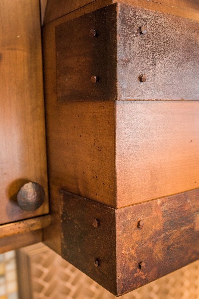 Inspiration for a rustic home design remodel in Denver