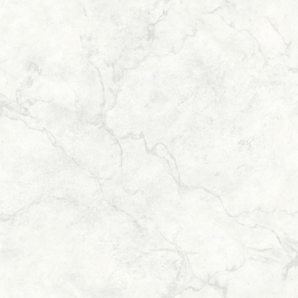 Innuendo White Marble Wallpaper Contemporary Wallpaper by