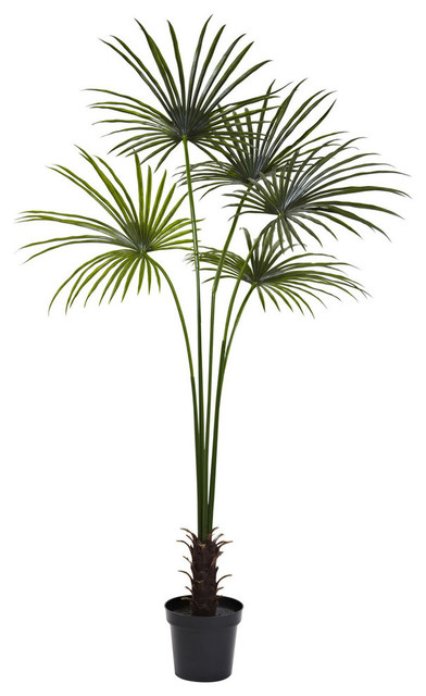 Set of 6 Green Nearly Natural 2212-S6 33 Fan Palm Artificial Spray Plant 