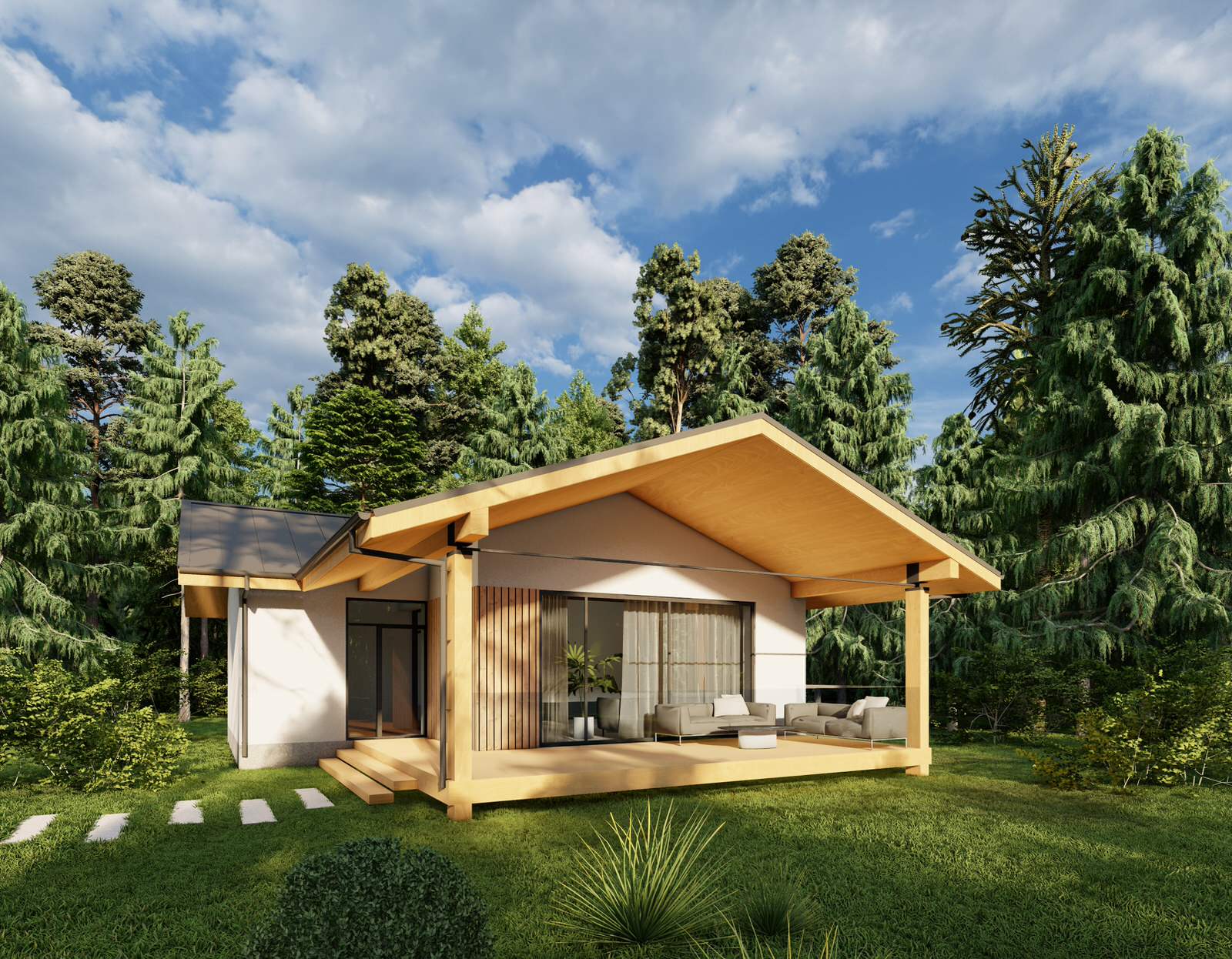 Дом в скандинавском стиле 120 м.кв.