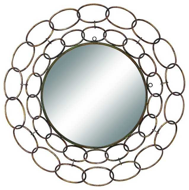 35 Diameter Metal Mirror Excellent Anytime Wall Decor Upgrade