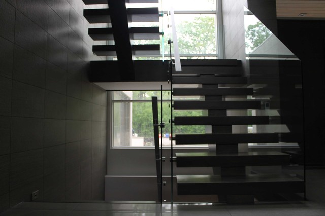 Open Riser Stairs moderne-escalier